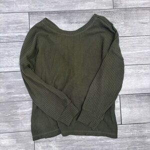 Final Touch Back Knot Women's Sweater